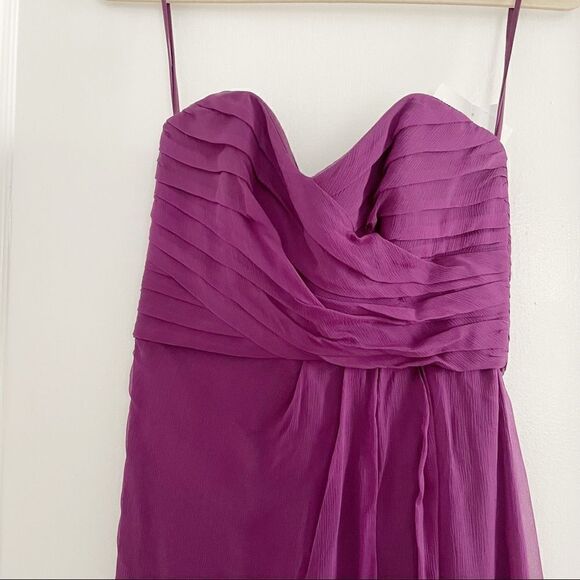 NWT Amsale Strapless Gown in Silk sz 4 - Picture 4 of 7